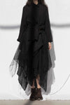 Marc Le Bihan 2590 Collection of Triple Tulle Silk Skirts Handmade in France MLB-2590-HEI Black